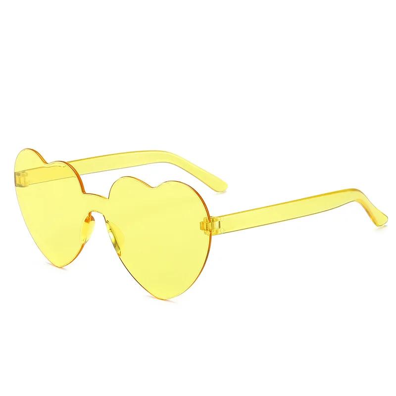 

Heart-shaped Sunglasses Colorful Heart Glasses Candy Color Lenses Shades Funny Party Sun Glasses for Adults Lentes
