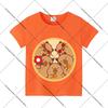 Capybara Summer Colorful T-shirts Child Polyester Short Sleeves Boy Cartoon Shirt Fashion Tops Girl Casuals Clothes Shirts Gift