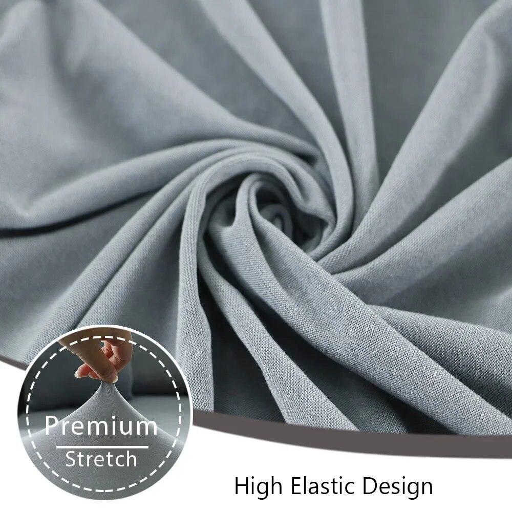 Einfarbiger Sofa-Sitzkissenbezug, Stretch-Spandex-Sofa-Schonbezüge, L-förmiger Ecksofa-Bezug für Wohnzimmer, Zuhause, Haustiere