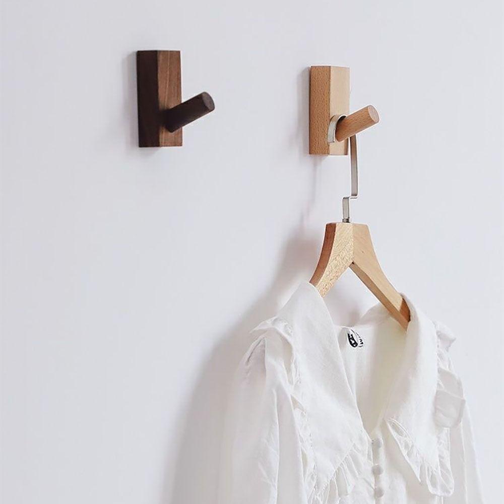 Sturdy Wall Hook Wood Bag Hook Durable Hat Hook