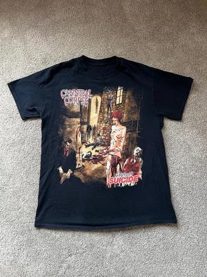 Cannibal Corpse Gallery of Suicide Death Metal Fronte Retro Corpsegrinder Maglietta