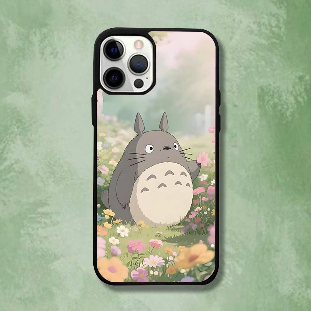 Anime T-Totoros Phone Case For iPhone 16,15,14,13,12,11,Pro,Max,Plus,Mini,SE4,E Magnetic Magsafe Wireless Charging