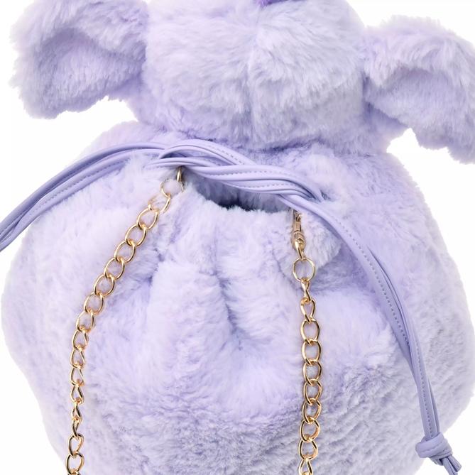 Disney Lumpy 2 Way Drawstring Shoulder Bag ( Fur Goods ) Japan NEW