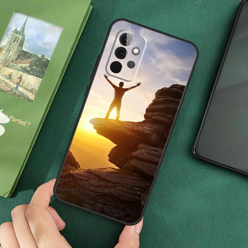 Mountain Climbing Cover For Samsung Galaxy A54 A52S A52 A32 A22 A12 A72 A33 A53 A73 A14 A70 A51 A71 Case