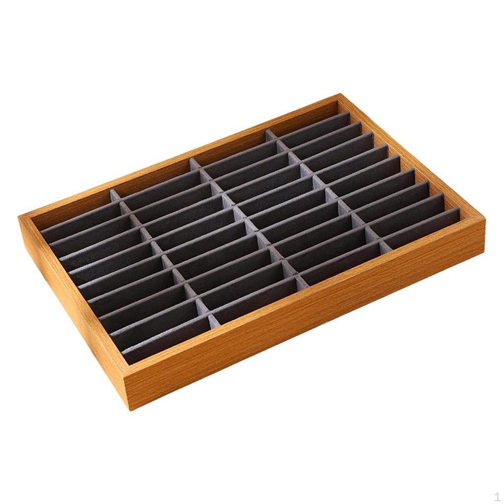 Bangles Holder Jewelry Display Tray Gifts 40 Slots Stackable Versatile Organizer Storage Case for