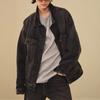 Fear of God Essentials Fall Season Denim Jacket Men Jackets Black FOG-SS22-291