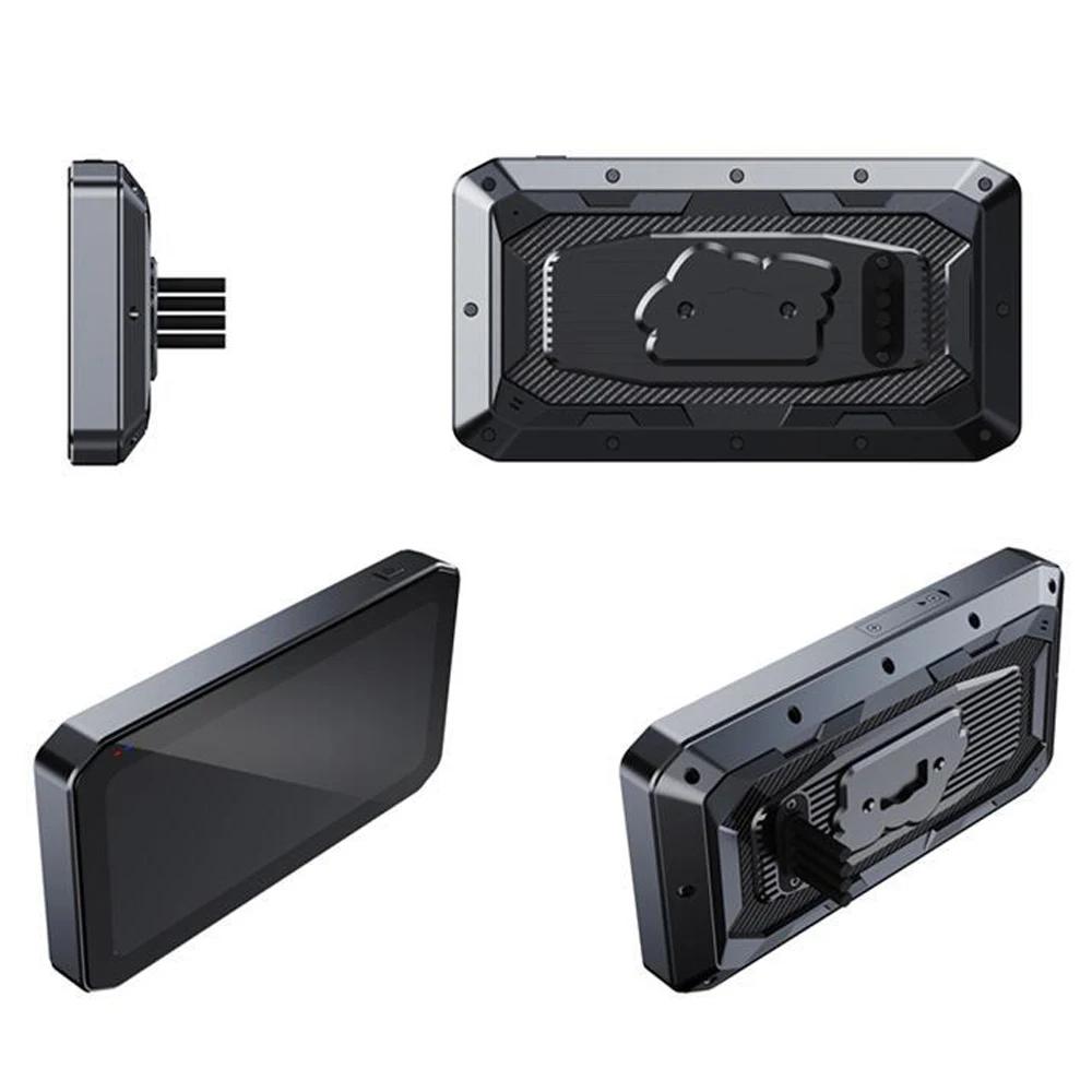 6.25" Motorcycle CarPlay Motorcycle Navigation Screen Dual Bluetooth Wireless CarPlay Android Auto IP65 Waterproof 1200nit