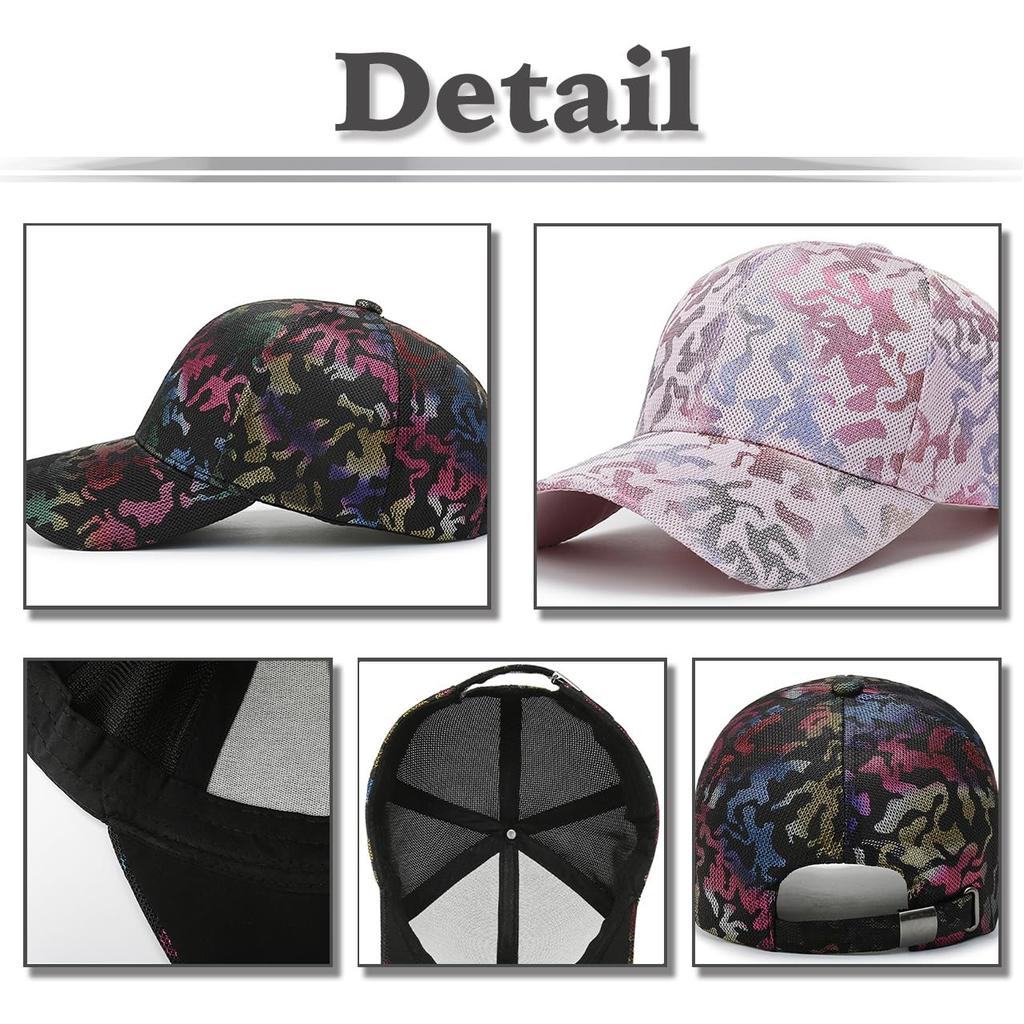Graffiti Design Hat Cap Mesh Outdoor Casual Men Women CZ837 [White Fang] (Black)