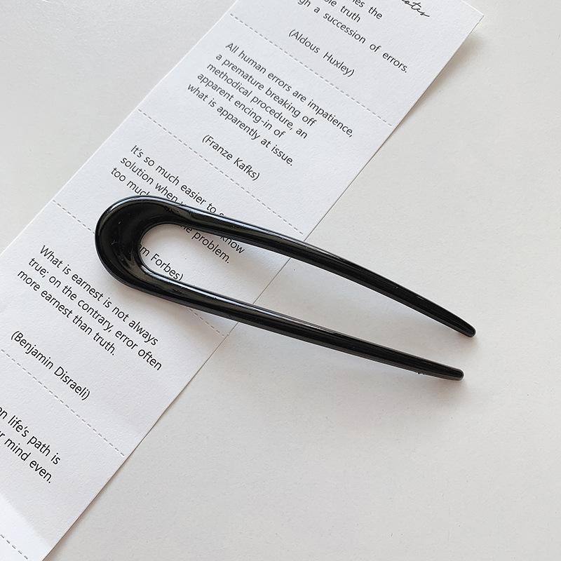 

Новая однотонная акриловая U-образная заколка для волос Женская в китайском стиле Палочки для волос Шпильки Классические этнические аксессуары для волос для девушки Ювелирные изделия