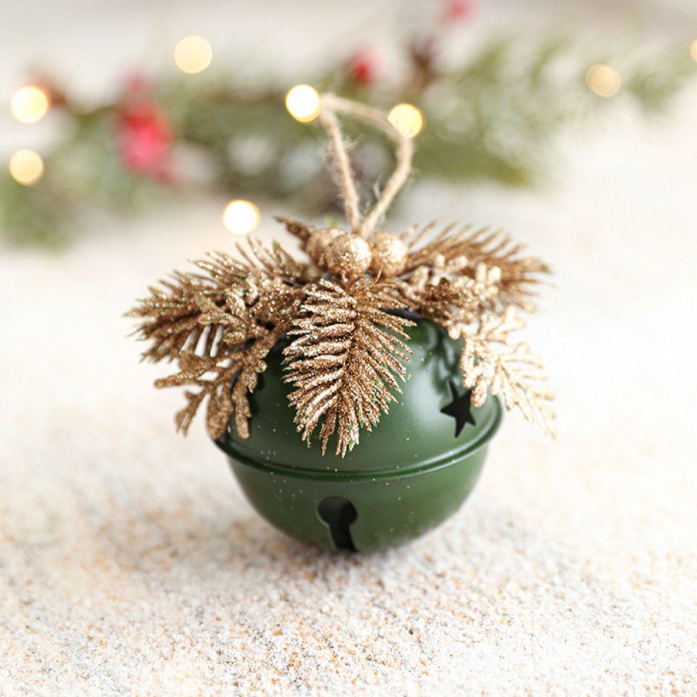 Holiday Tree Hanging Ornament Bell Pine Cone Red Berry Pendant For Festive Seasonal Interior Decoration