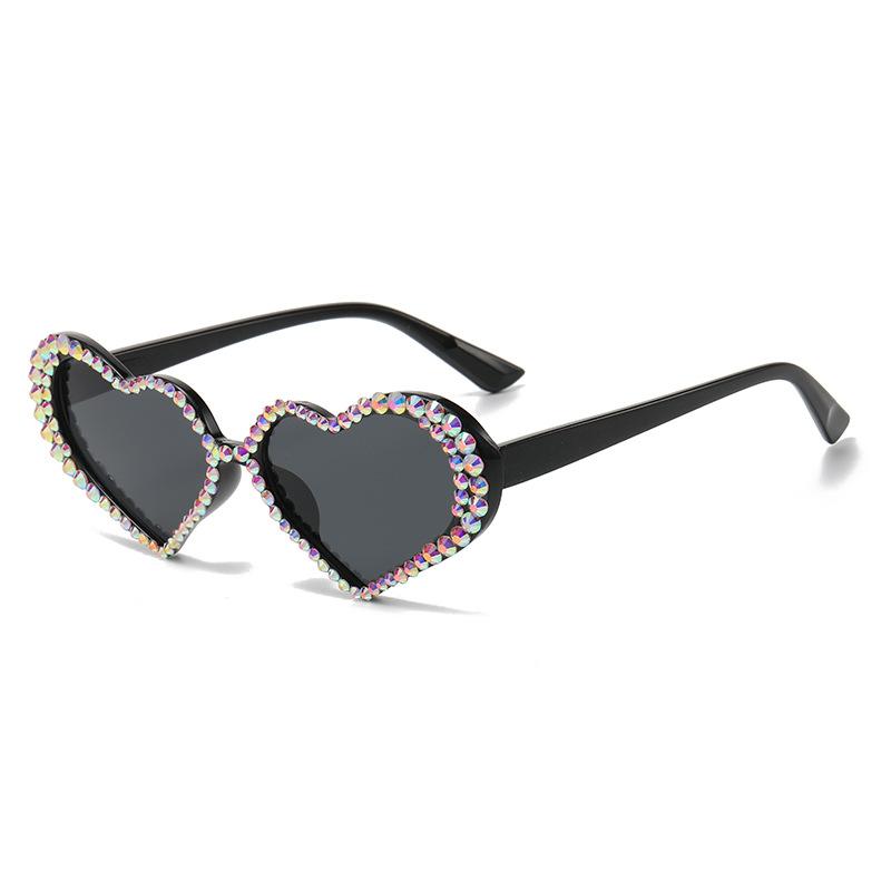 

Heart Chic Shaped Design Polarized Sunglasses Summer Outdoor Sun Protection Uv StyleA