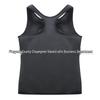 Gilet da uomo taglie forti con zip traspirante per modellare il corpo e fitness