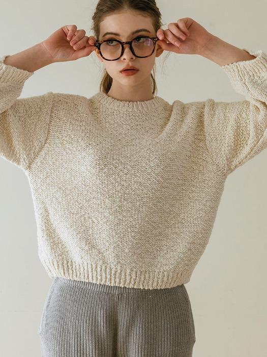 Tinnit Textured Cotton Knit_Ivory Ivory/Free