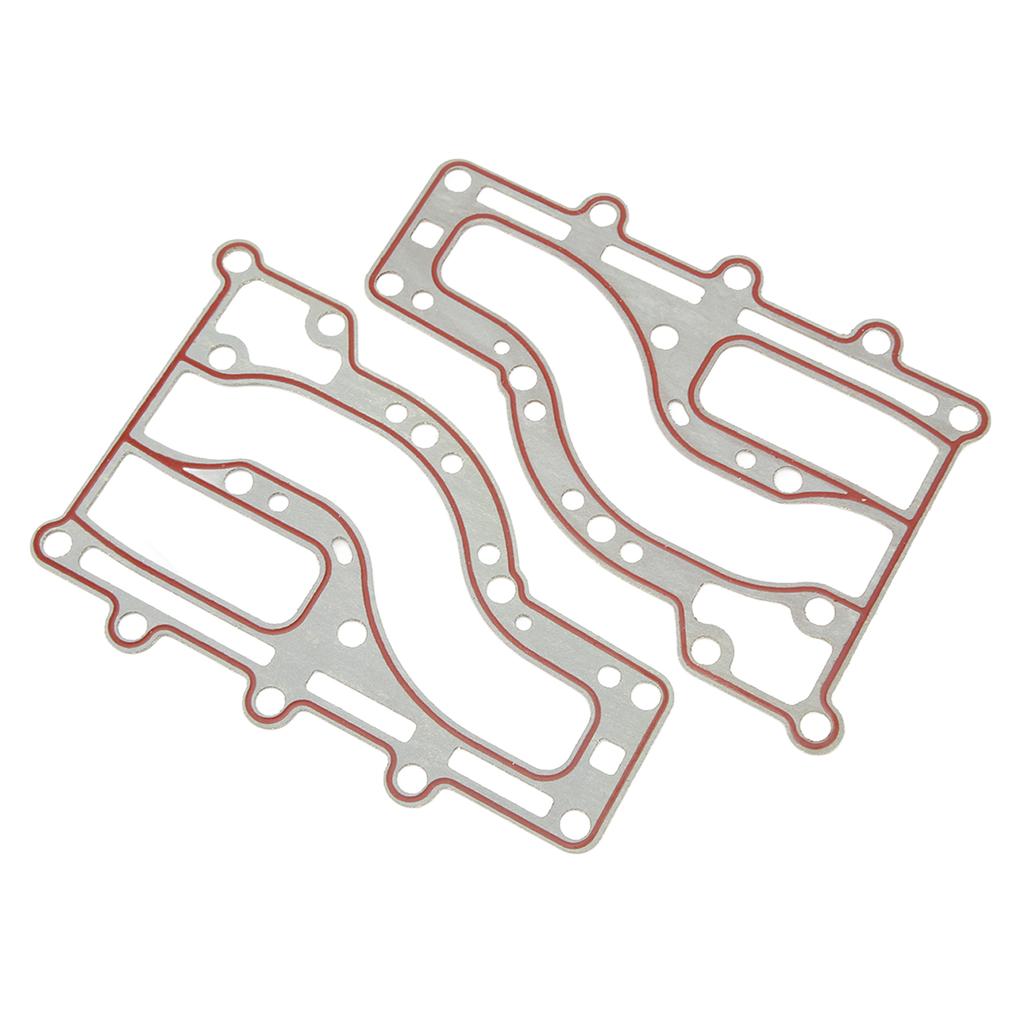 2 Peças Cobertura Interna de Escape de Motor de Popa Plástico 63V 41112 A0 Junta para Motor de Barco para Motor 2 Tempos 15HP