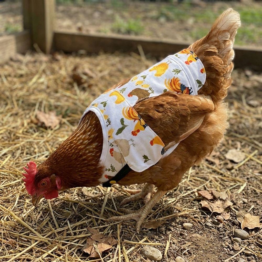 Adjustable Hen Apron Waterproof Chicken Harness Vest Practical Chicken Dress  Pet Clothes