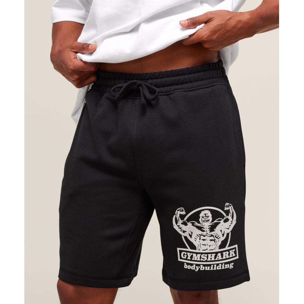 Gymshark Double Bicep 9 Shorts Schwarz A2c9q Bb2j