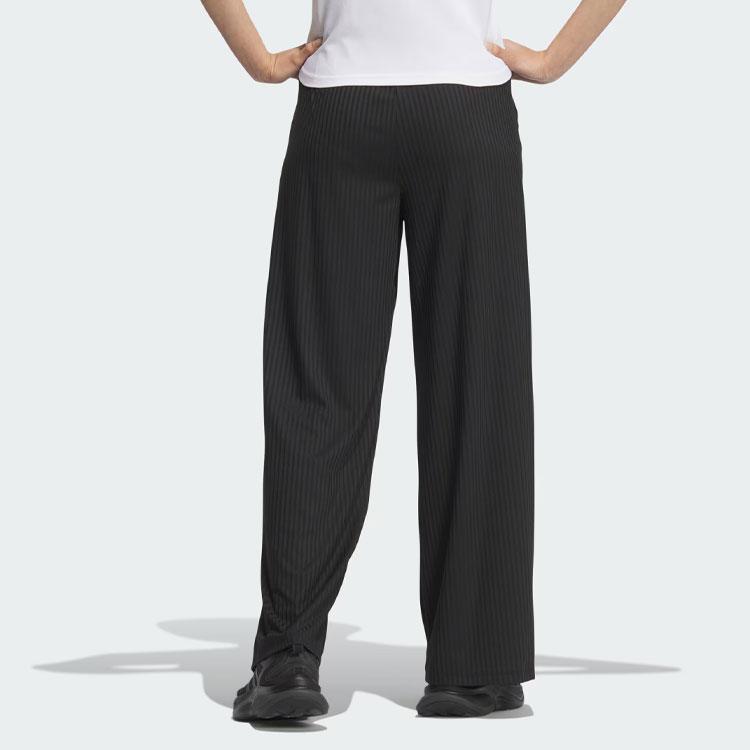 New Adidas Cool Feeling Wide Joggers Casual Pants Women's Black JC5665