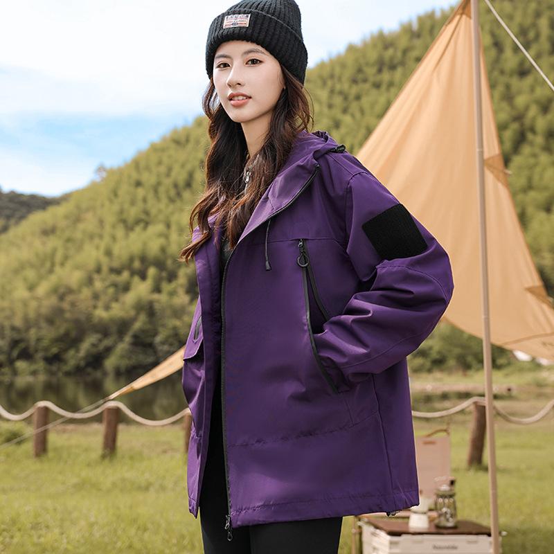 Hooded Jacket Men's Spring and Autumn New Loose Casual Jacket Men's Outdoor Trendy Brand Youth Windproof Jacket