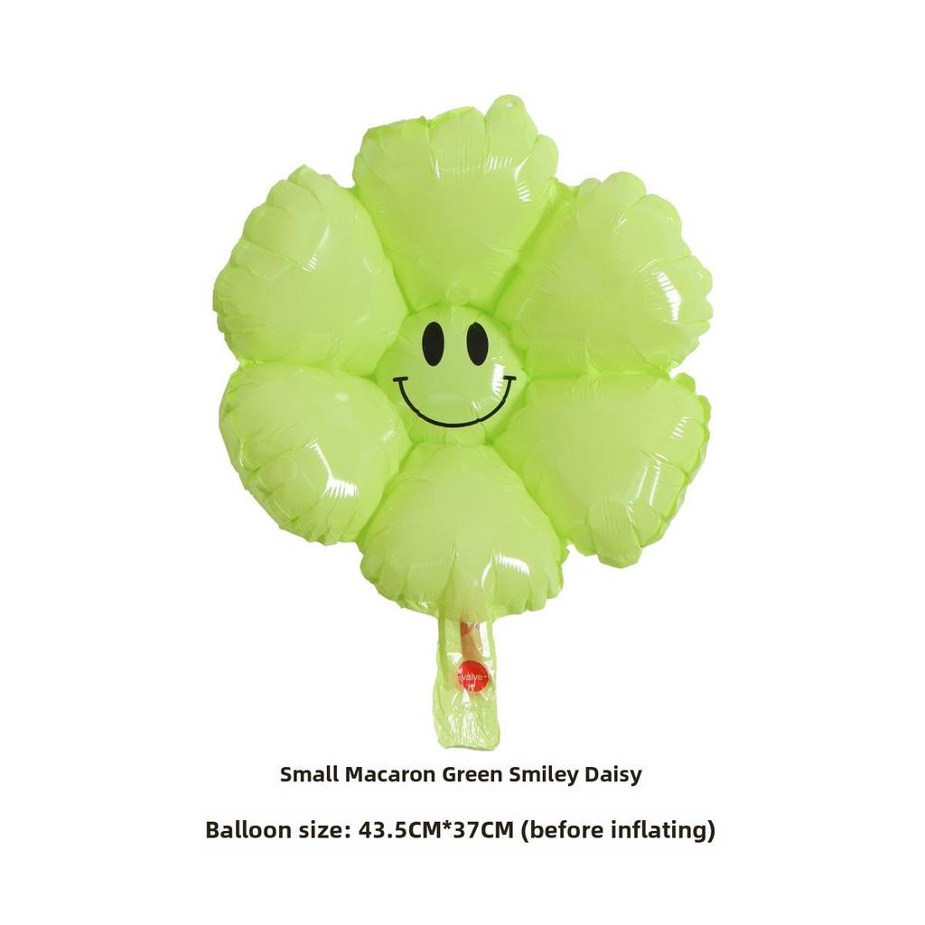 Globos Sonrientes de Margarita y Girasol Pequeños - Accesorios de Mano para Fotos de Cumpleaños