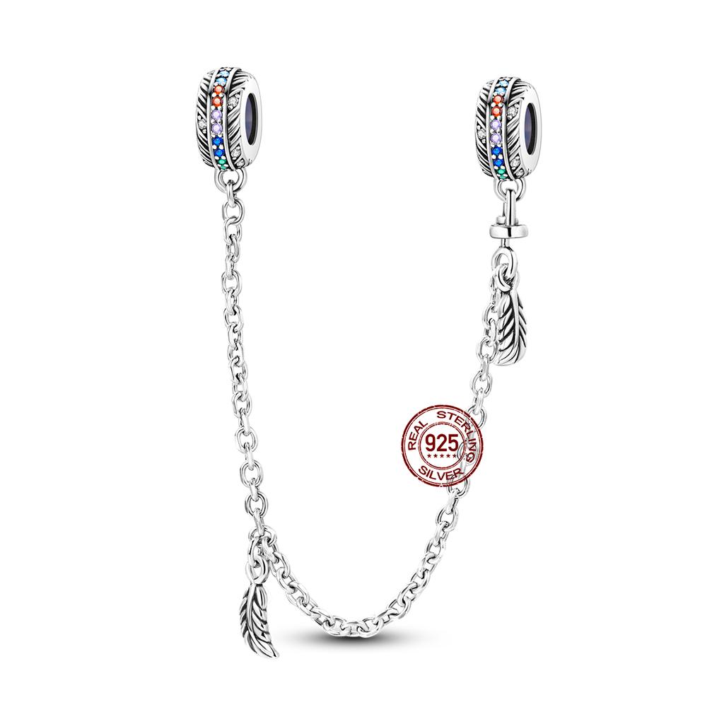 Copper Shiny Zircon Chain Series Beaded Beads Suitable For Pan Original Bracelet Diy Jewelry Gift