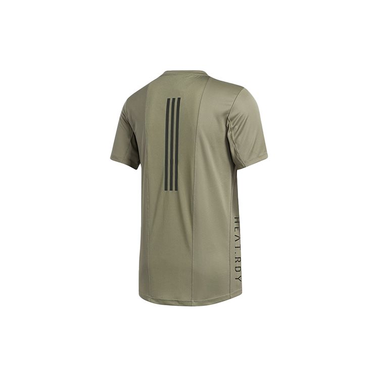Adidas Soccer Training Round Neck Short Sleeve T-Shirt Men Tops Legacy-Green FM2101