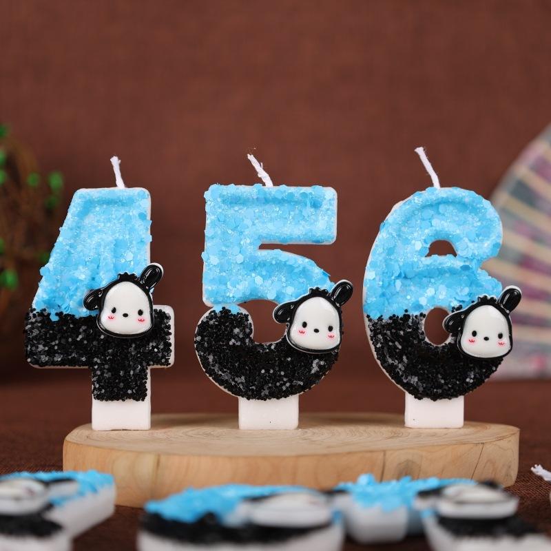 Pacha Dog Numbers Birthday Candle Cake Party Decoration Birthday Handmade Candles 0-9