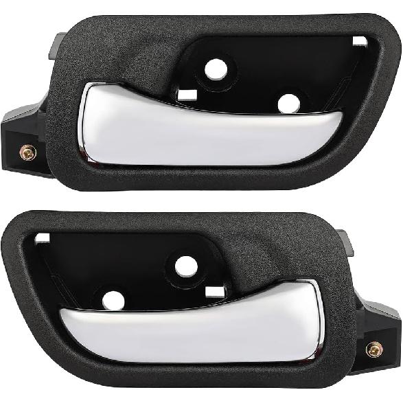 

ECCPP Interior Door Handles 2003-2007 for Honda for Accord Inner Replacement Front Driver Left Passenger Right Door Handles 2 PCS Chrome