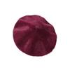 Soft Pumpkin Painter Cap Solid Color Plush Octagonal Cap Elegant Faux Mink Beret  Autumn