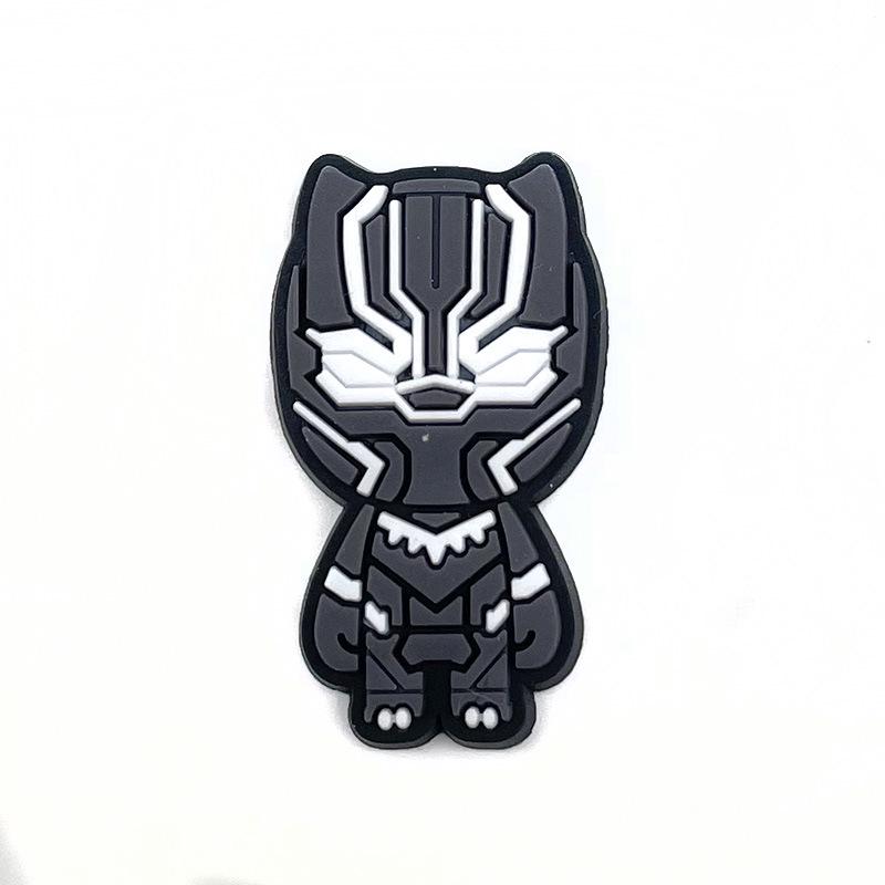 Marvel Series Croc Shoe Charms: Removable PVC Buckles for Holey Shoes