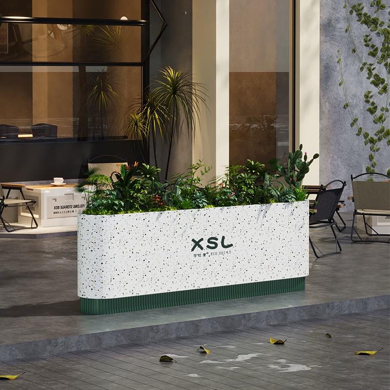 Yunduo Outdoor Commercial Galvanized Steel Planter