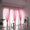 Sheer Curtains for Living Room Windows - Light Filtering Yet Private Voile Drapes | No Tools Needed Semi-Sheer