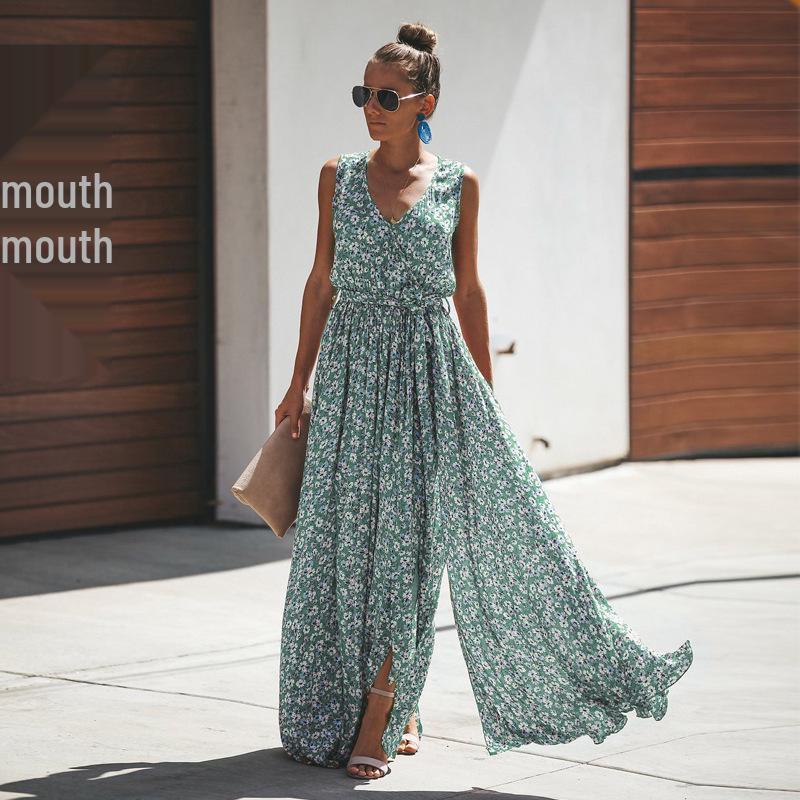 2025 Bohemian Sleeveless Commute Dress