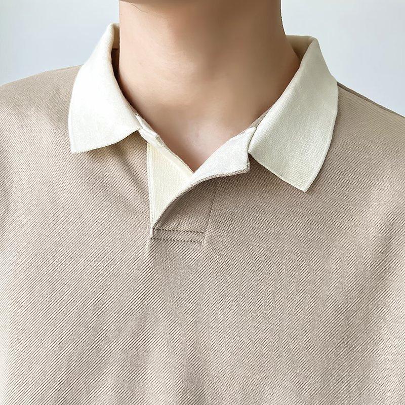 Summer New POLO Men's short-sleeved shirt, trendy brand, casual and loose-fitting T Japanese-style short-sleeve men's shirt T Shirt