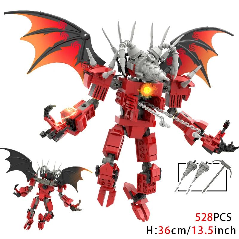 New Skibidi Toileted Titan Clock King 2.0 Building Blocks TVman Speakerman Model Toys for Kid Boys Ideas Gifts Xmas Halloween