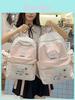 Süßer Katzen-Punkt-Rucksack Für High-School-Mädchen Nylon-Schultasche