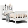 VidaXL Bed Frames Without Mattress White 75x190 Cm Solid Pine Wood, Bedroom Furniture, Slatted Base, Wooden Bed, Bed, 3323285