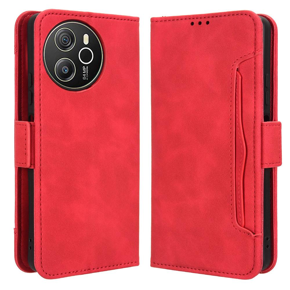 For Blackview Shark 8/Oscal Tiger 12 Case Leather Phone Cover Multiple Card Slots Stand