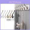 Zinc Durable Alloy Coat Hanger With Drill Holes For Bathroom Organization Closet