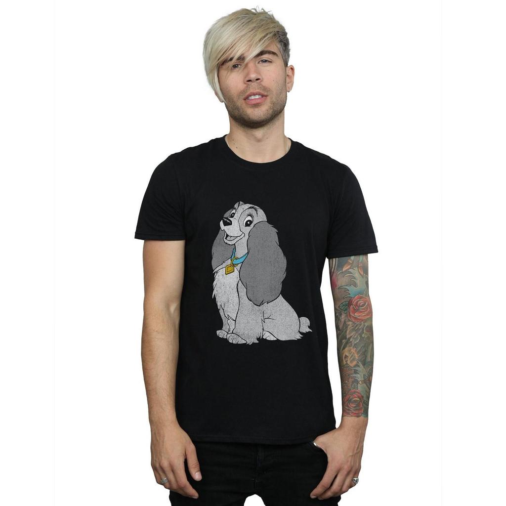 Disney Mens Lady And The Tramp Classic Lady T-Shirt