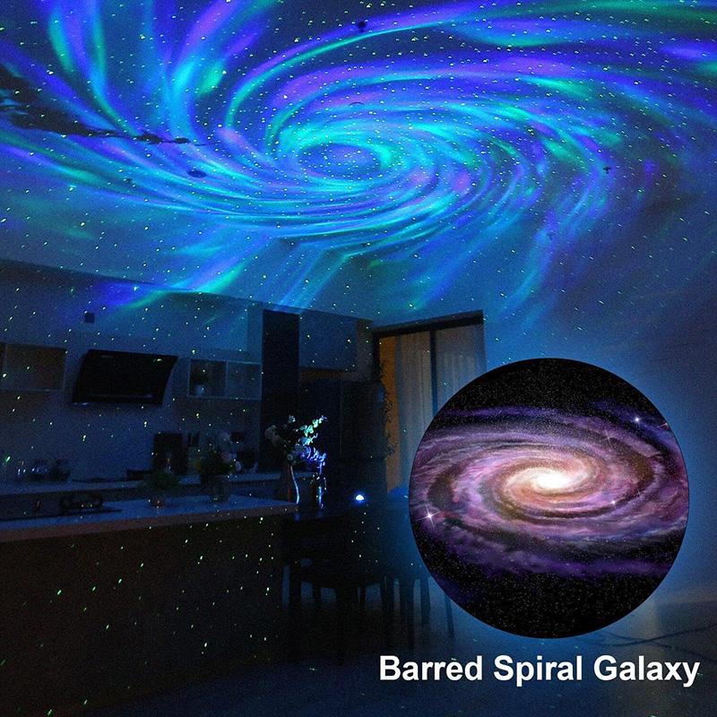 Galaxy Starry Night Light Projector USB LED Night Lamp Bluetooth Speaker Vortex Star Sky Ceiling Party Mood Light for Room Decor