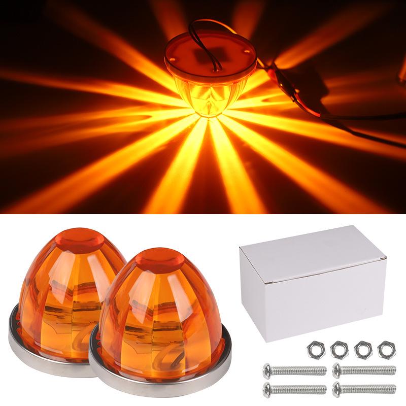 LED Wassermelonen-LKW Seitenblinker - Glas & Kunststoff Begrenzungsleuchte