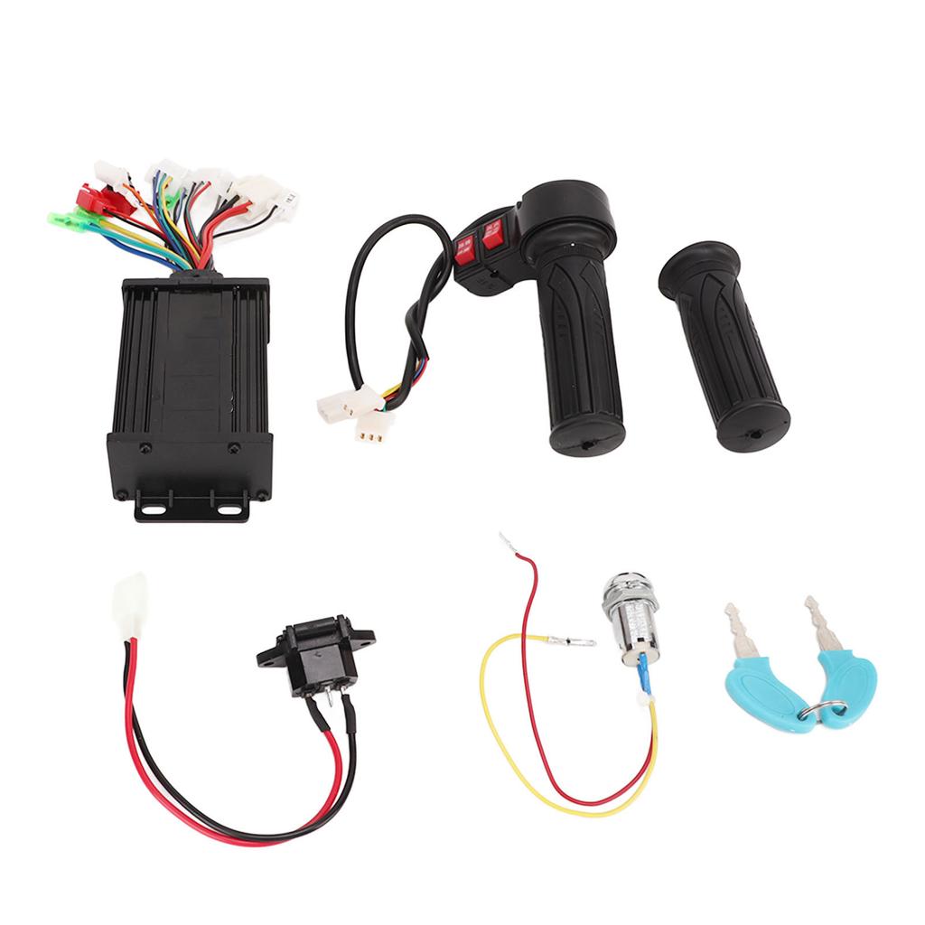 Electric Bike Speed Controller Brushless 36V 48V 350W Aluminum Alloy Electric Bike Motor Controller with Throttle Grip