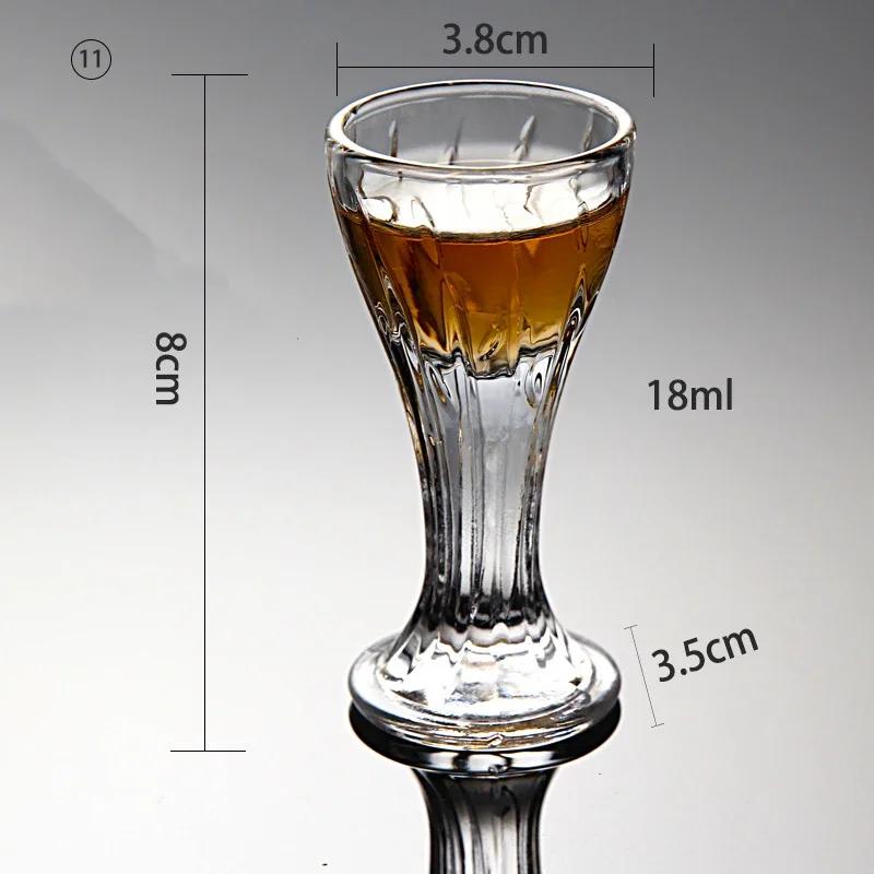 2/6/PCS Crystal Cup Shot Glass Cup Creative Spirits Wine Glass Cup Glasses Party Drinking CharmingThick BottomCup Wine Glass