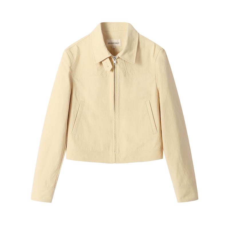 Women s Casual Short Zipper Jacket M