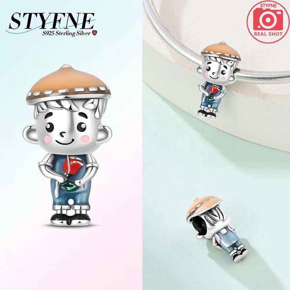 Charms Plataoriginales Dopamine Girl Beads For Charms Copper Bracelet Beads Jewellery Making Women'S Gift