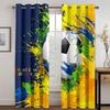 Cartoon Football Soccer Sports Free Shipping Window Curtains For Living Room Kids Bedroom Bathroom Kicthen Door Home Decor2Pcs