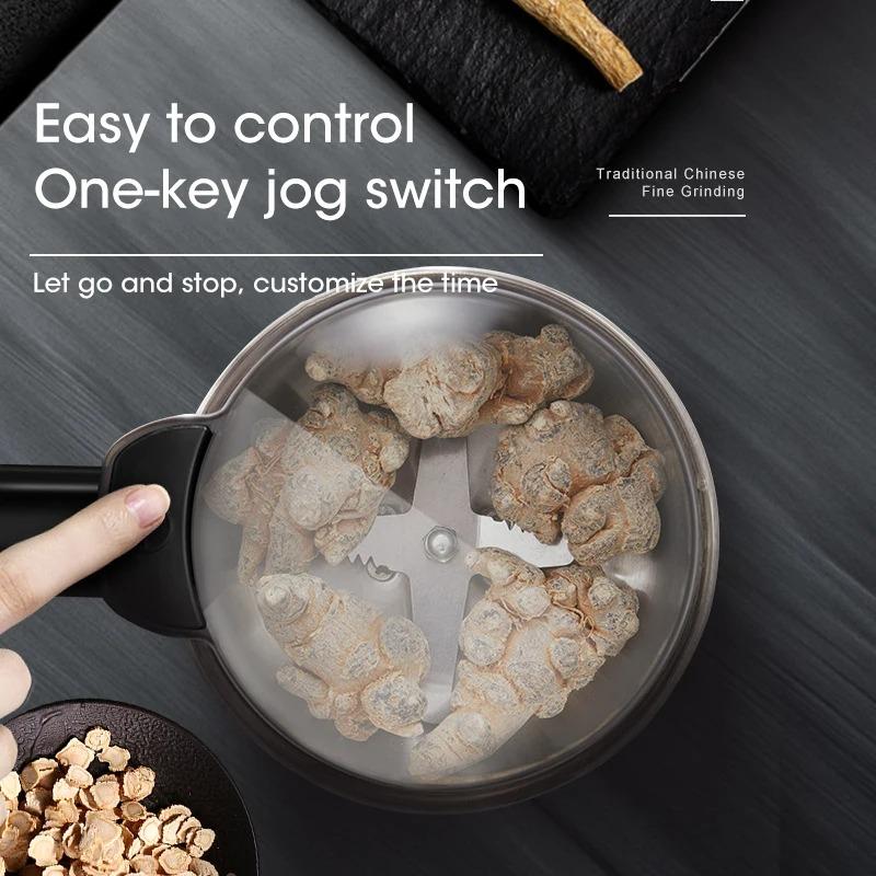 400W Multifunctional Electric Coffee Grinder Machine for Beans Nuts Spices Grains Home Kitchen Use