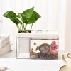 Plastic Fish Tank Small Goldfish Bowl Tabletop Tank Aquarium  Fish Freshwater Planted Tank