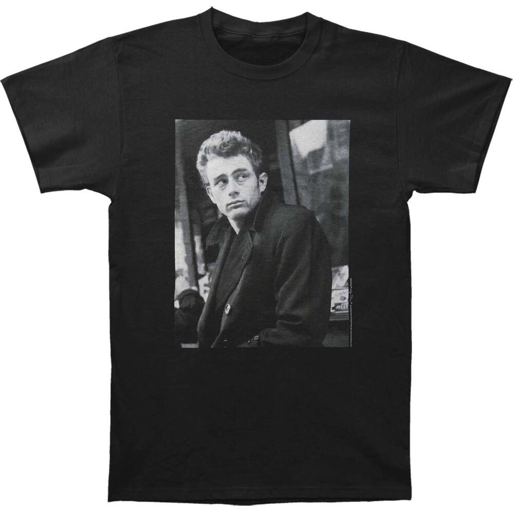 

Черная футболка унисекс с напуском James Dean S