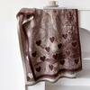 Imitation Cashmere Love Pattern Retro Style Texture Printing Thickened Warm Scarf Shawl